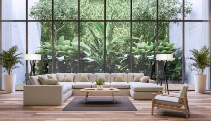 big white sofa in fancy room